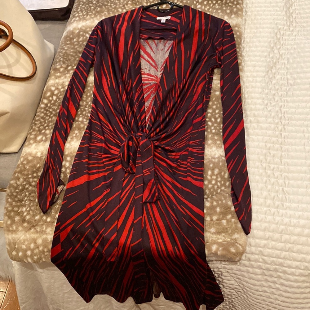 Very sexy deep front slit midi dress